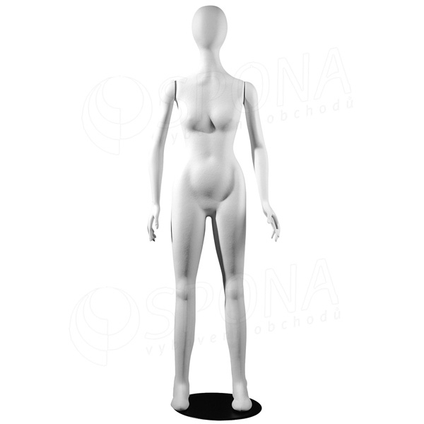 Figurína dámska FLEXIBLE, abstrakt, biela, plast