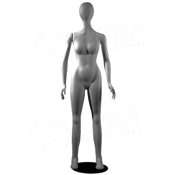 Figurína dámska FLEXIBLE, abstrakt, šedá, plast