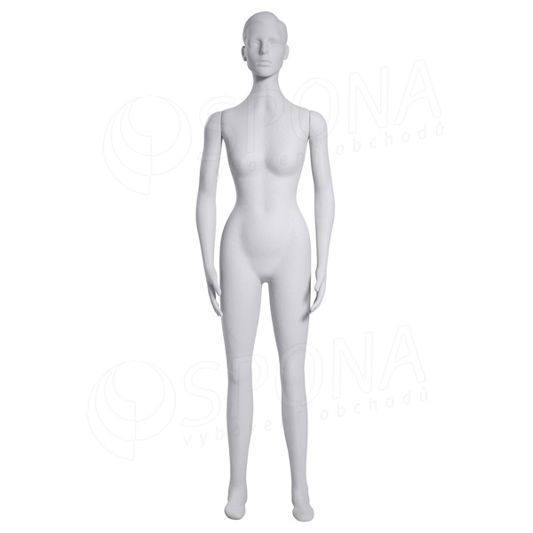 Figurína dámska FLEXIBLE, prelis, biela, plast