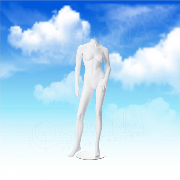 Figurína dámska LIZ D 01, biela matná, bez hlavy