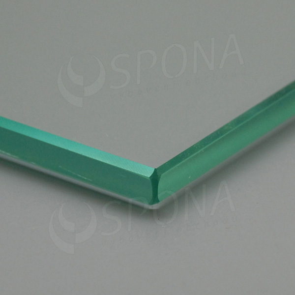 Polica sklenená TEMPER 250 x 100 x 8 mm, číra