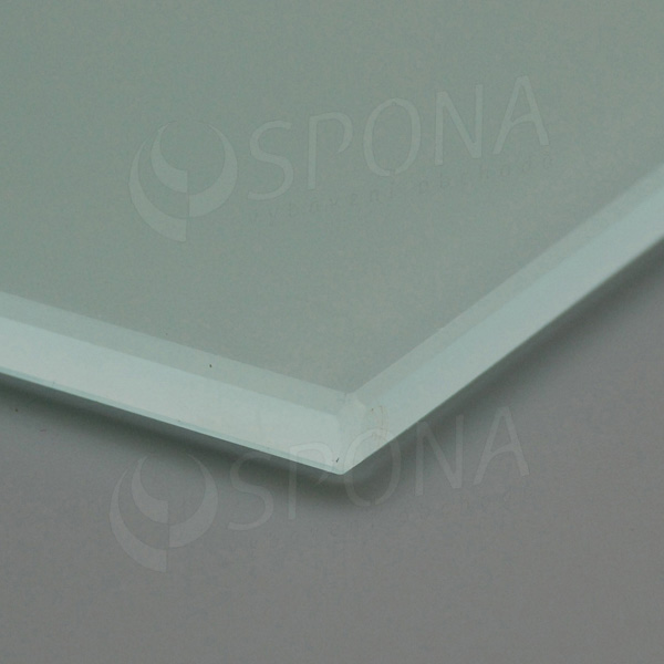 Polica sklenená TEMPER 663 x 300 x 8 mm, matná