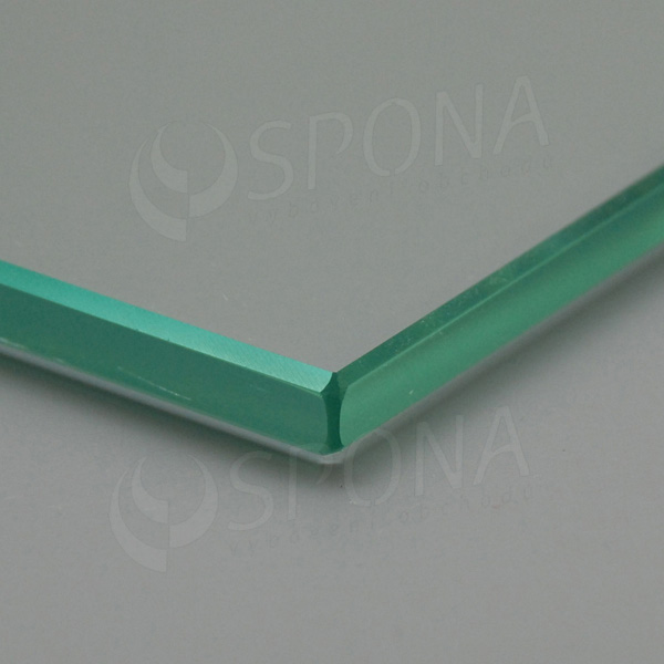 Polica sklenená TEMPER 998 x 400 x 8 mm, číra