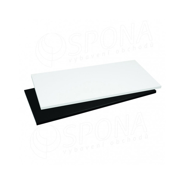 Polica LTD 500 x 300 x 18 mm, 4 x ABS, biela perla