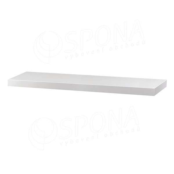 Polica MDF 700 x 350 x 22 mm, 4 x ABS, lesklá biela