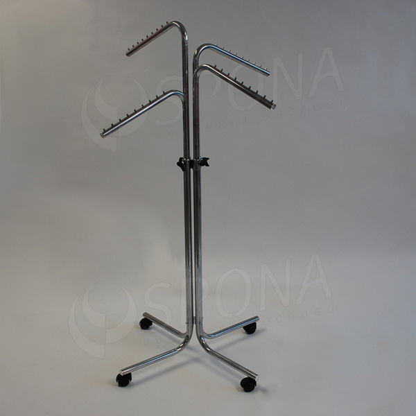 Štender 1012/3003 štvorramenný šikmý, výška 116 - 190 cm