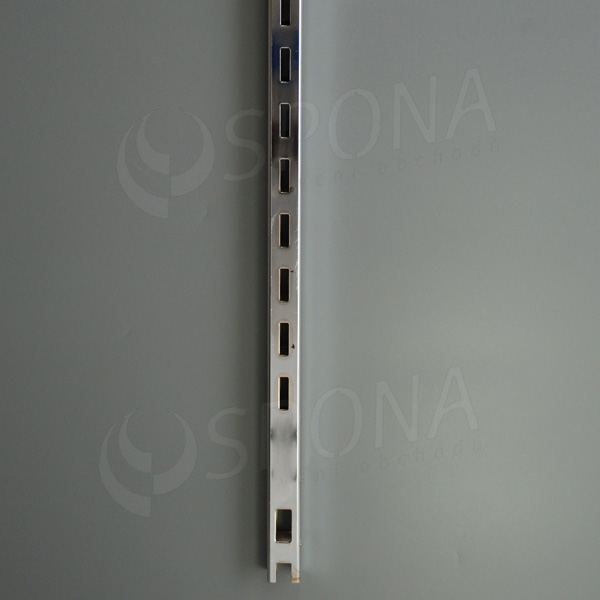 VARIANT stojina 30 x 30 mm, 2400 mm, 2 x 8 mm, s výrezom, chróm