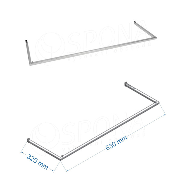 SCACCO MATTO 8340C, U-rampa 630 x 325 mm, chróm