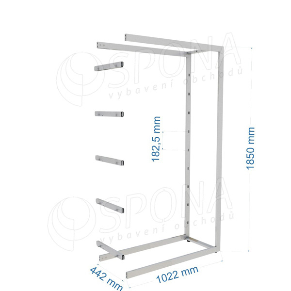 BIGSHOP KIT 08E, 1022 x 442 x 1850 x 182,5 mm, matný lak