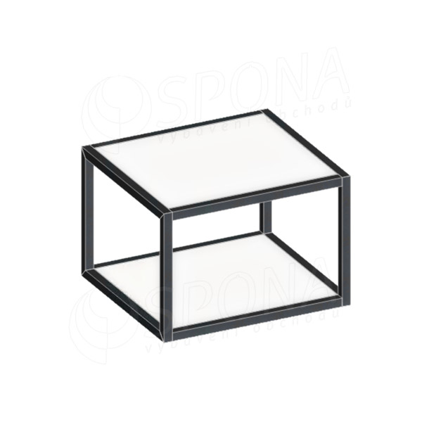 CUADRO, 9680A, rám police na stenu 442 x 392 x 300 mm, antracit