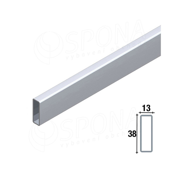 ARKSYS, profil 38 x 13 mm, dĺžka 600 mm, satin