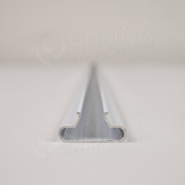 SLAT insert / lišta do drážky, profil T, hliník 0,85 mm, dĺžka 120 cm, zaguľatený, biely