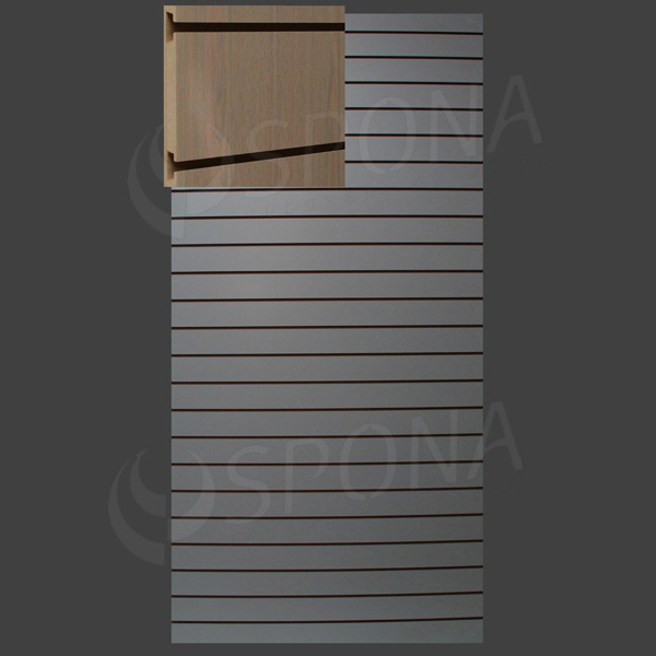 SLAT ART panel 120 x 240 cm, 23 drážok v rozostupe 10 cm, bez insertov, dub (rovere)