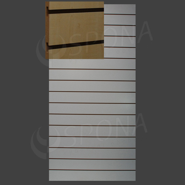 SLAT ART panel 120 x 240 cm, 15 drážok v rozostupe 15 cm, bez insertov, javor (acero)