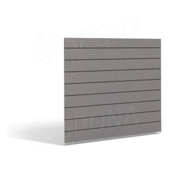 SLAT FIX drážkový panel 120 x 120 cm, 11 drážok, rozstup 10 cm, bez insertov, platina