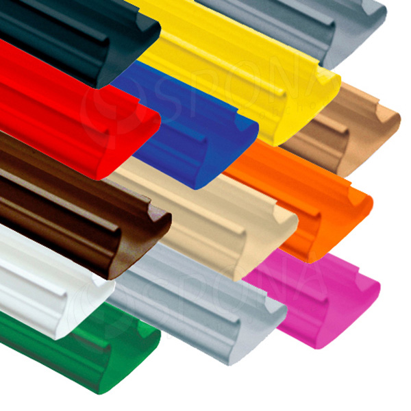 SLAT insert / lišta do drážky, plast, dĺžka 120 cm, šedý