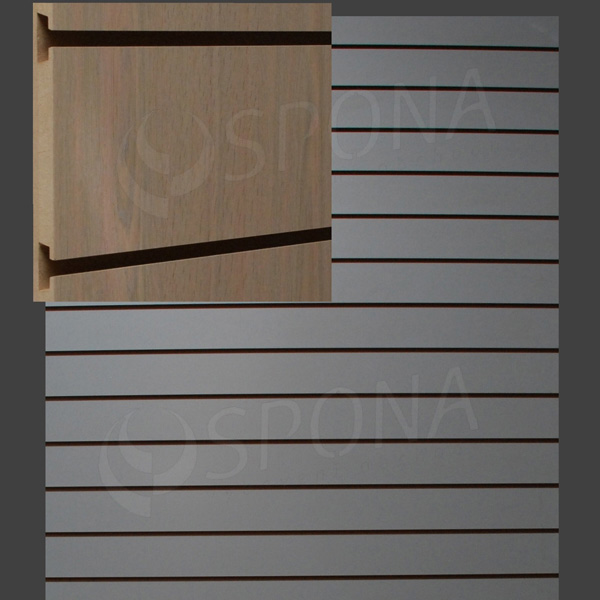 SLAT DREAM panel 120,5 x 122 cm, 11 drážok v rozostupe 10 cm, bez insertov, svetlý dub (oak)