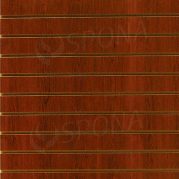 SLAT DREAM panel 120,5 x 122 cm, 7 drážok v rozostupe 15 cm, bez insertov, čerešňa (cherry)