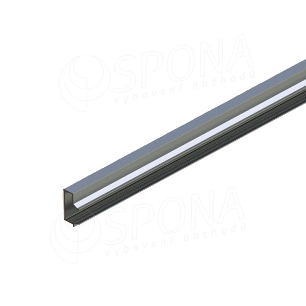 SLAT PRO insert / lišta do drážky, profil, hliník 0,6 mm, dĺžka 244 cm