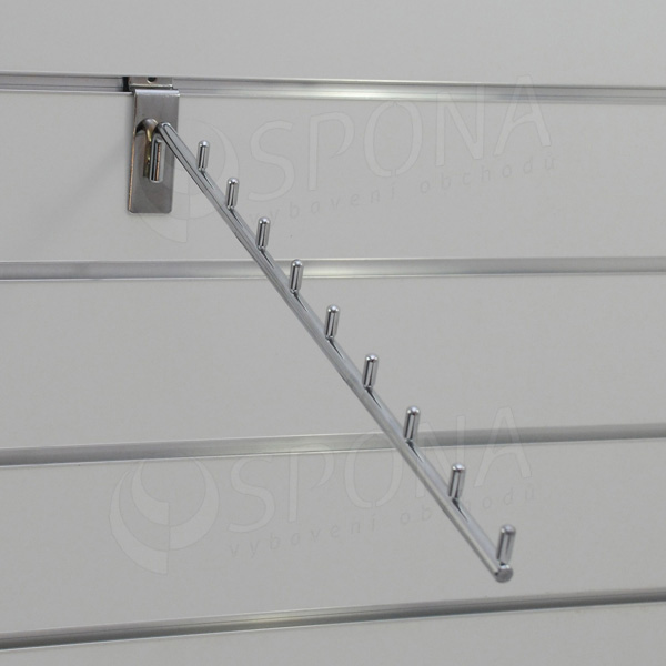 SLAT vodopád úzky 9 kolíčkov, 400 mm, sklon 15°, chróm