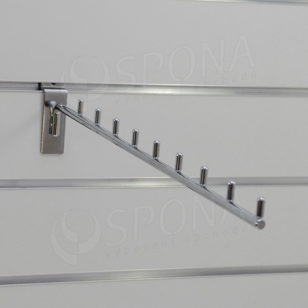 SLAT vodopád úzky 9 kolíčkov, 400 mm, sklon 05°, chróm