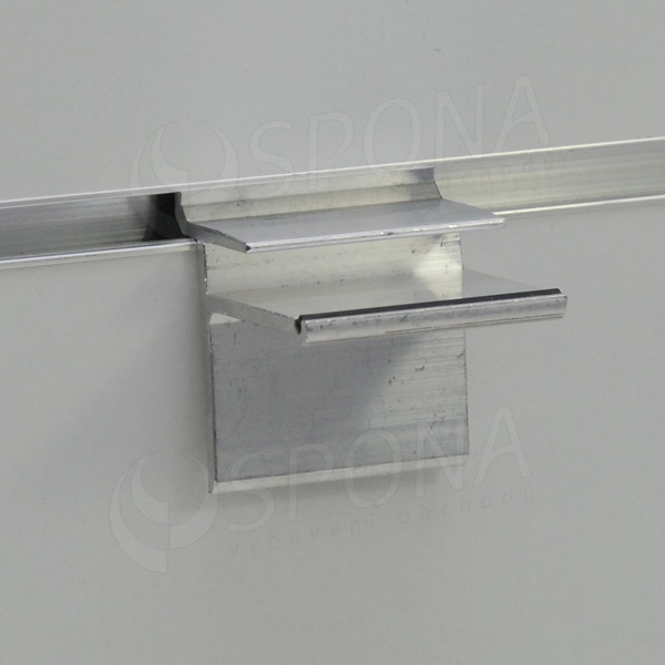 SLAT držiak sklenených políc 8 x 36 mm, hliník