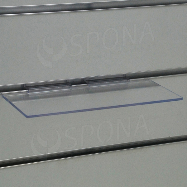 SLAT polica na topánky bez čela 100 x 250 mm, akryl