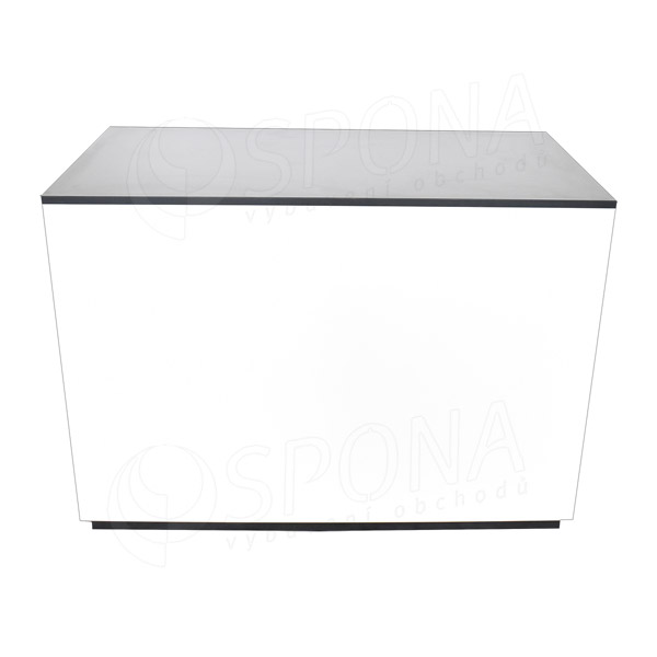 Pult BOX komplet predajný 122 x 93 x 65 cm, biele + čierne LTD