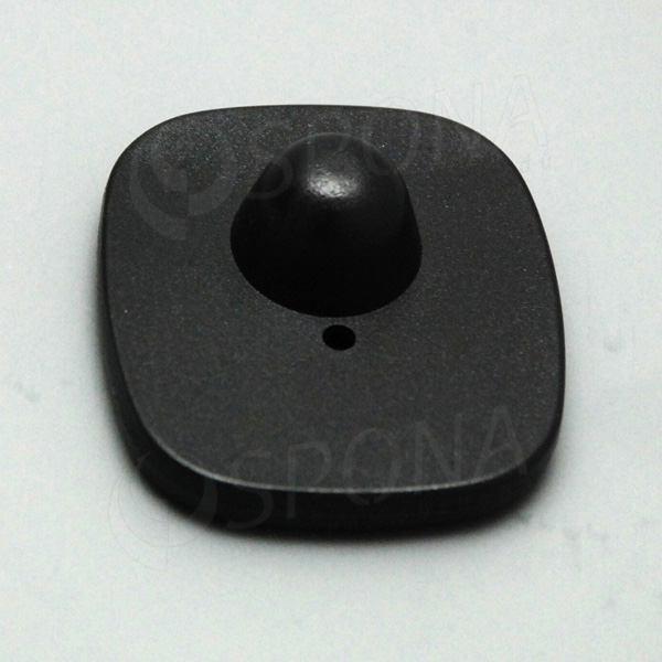 Bezpečnostná etiketa plastová, 50 x 40 mm, čierna, frekvencia 8,2 MHz