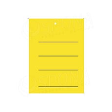 Papierové visačky, typ 3040, 29 x 40 mm, s potlačou, žlté, 2000 ks