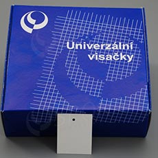 Papierové visačky, typ 4050, 38 x 48 mm, bez potlače, biele, 2000 ks