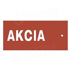 Papierové visačky, typ 50105, 105 x 48 mm, potlač "AKCIA", červené, 100 ks