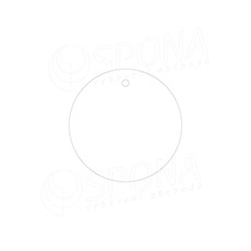 Papierové visačky DREAMER priemer 45 mm, biele, 180 ks