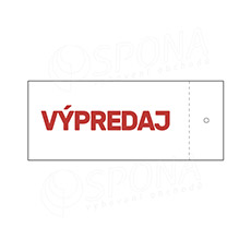Papierové visačky SKONTO na vešiak, VÝPREDAJ, 100 ks