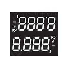 Papierové cenovky s digitálnymi číslicami, typ 0423, 4 pozície, 100 ks