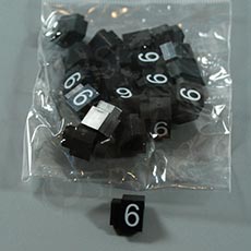 Cenovky Q 3, 6 x 9 mm, náhradné číslo 