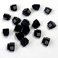 Cenovky Q 2D, 4 x 6 mm, náhradné číslo 
