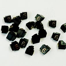 Cenovky Q 2D, 4 x 6 mm, náhradné číslo 