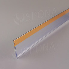 Cenovková lišta samolepiaca, 40 x 1250 mm, priehľadná