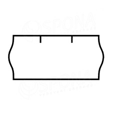 Etikety do klieští, typ CONTACT, zaoblené, 26 x 12 mm, biele, 1500 ks