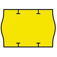 Etikety do klieští, typ START PRIX, zaoblené, 26 x 18 mm, žlté, 1000 ks