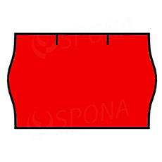 Etikety do klieští, typ CONTACT, zaoblené, 25 x 16 mm, červené, 1125 ks