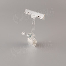 MEMO clip XL s prstom, štipec do max. priemeru 32 mm, transparentný