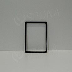 Plastový rámček na plagáty, typ M, formát A5, 148 x 210 mm, hrúbka 8 mm, čierny