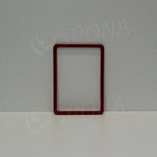 Plastový rámček na plagáty, typ M, formát A5, 148 x 210 mm, hrúbka 8 mm, červený
