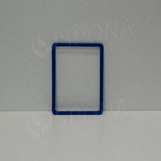Plastový rámček na plagáty, typ M, formát A5, 148 x 210 mm, hrúbka 8 mm, modrý