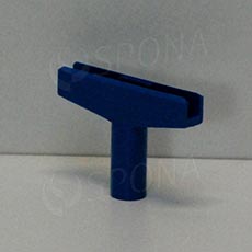 T-kus na vytvorenie stojanu, typ M, šírka 60 mm, modrý