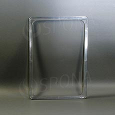 Plastový rámček na plagáty, typ 100, formát A3, 297 x 420 mm, hrúbka 11 mm, transparentný