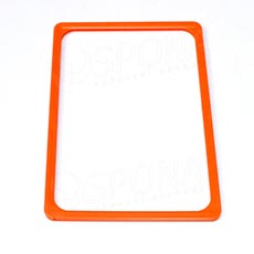 Plastový rámček na plagáty, typ 100, formát A4, 210 x 297 mm, hrúbka 11 mm, oranžový