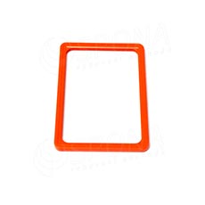 Plastový rámček na plagáty, typ 100, formát A5, 148 x 210 mm, hrúbka 11 mm, oranžový